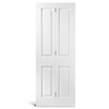 Puerta plegable imprimada superior cuadrada de 4 paneles