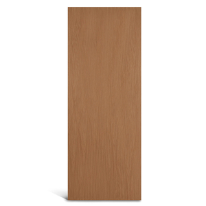 Proyecto comercial interior de puerta empotrada con chapa de madera de cerezo