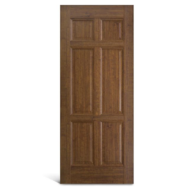 Puerta de panel de PVC de 6 paneles