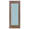Puerta de panel de PVC de vidrio de 1 panel