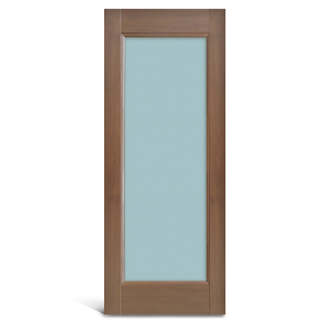 Puerta de panel de PVC de vidrio de 1 panel