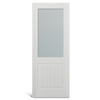 Puerta moldeada de PVC de vidrio con tapa cuadrada de 2 paneles