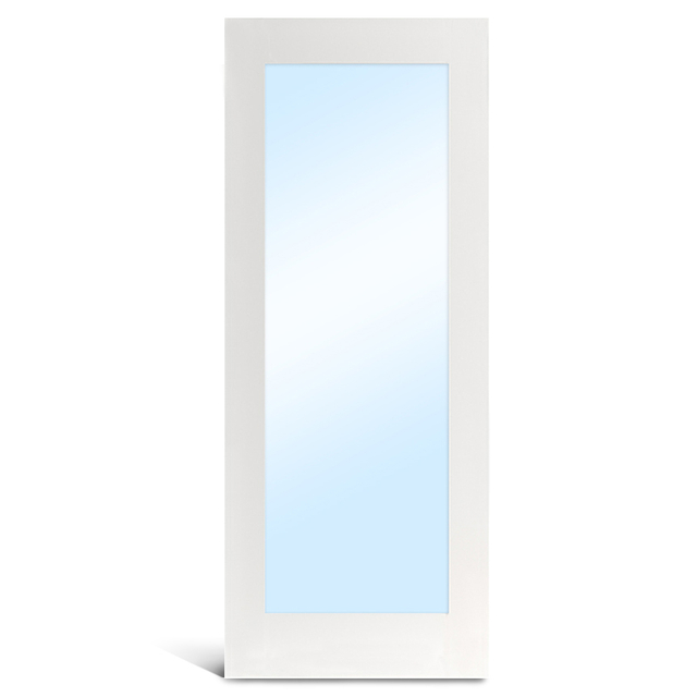 Puerta francesa de vidrio imprimado 1 Lite MDF