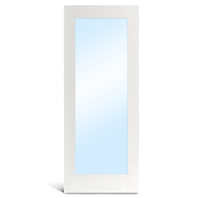 Puerta francesa de vidrio imprimado 1 Lite MDF