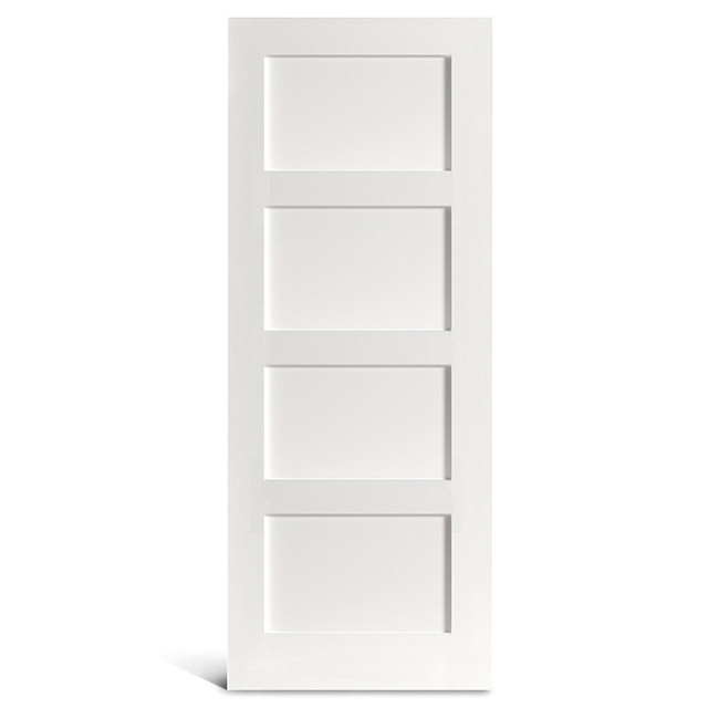 4 puerta Shaker prepintada de panel plano
