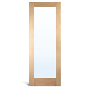 Puerta francesa de cristal de roble 1 Lite