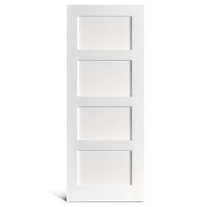 Puerta Shaker imprimada de 4 paneles planos