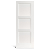 Cuadrado de 3 paneles planos con puerta Shaker vertical prepintada
