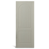 Puerta moldeada de PVC con tapa redonda de 2 paneles