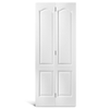 Puerta plegable con imprimación superior redonda de 4 paneles
