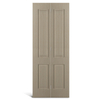 Puerta plegable de PVC con parte superior cuadrada de 4 paneles