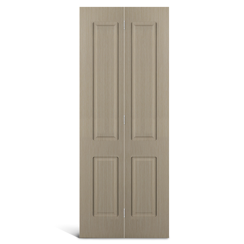 Puerta plegable de PVC con parte superior cuadrada de 4 paneles