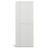 2 paneles iguales a 1 panel vertical Puerta moldeada de PVC ranurada