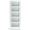 Puerta francesa 5-lite-PVC-vidrio
