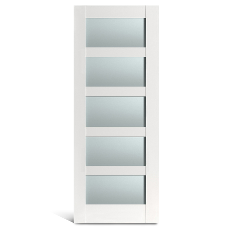 5-lite-PVC-vidrio-puerta francesa