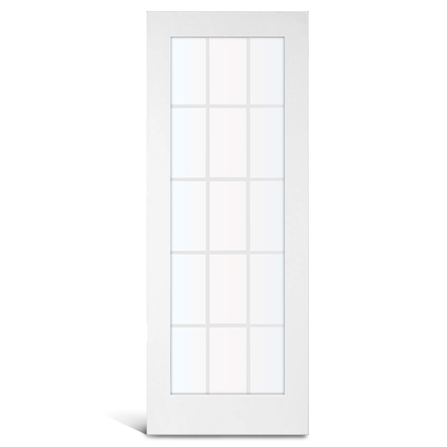 Puerta francesa de vidrio imprimado MDF 15 Lite