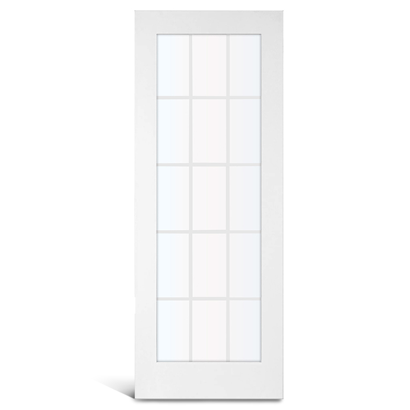 Puerta francesa de vidrio imprimado MDF 15 Lite