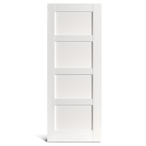 4 puertas batientes de PVC de panel plano