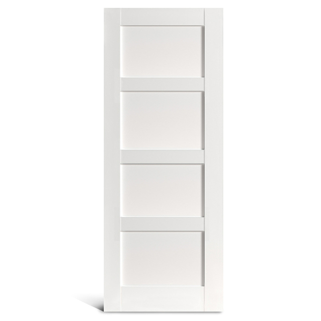 4 puertas batientes de PVC de panel plano