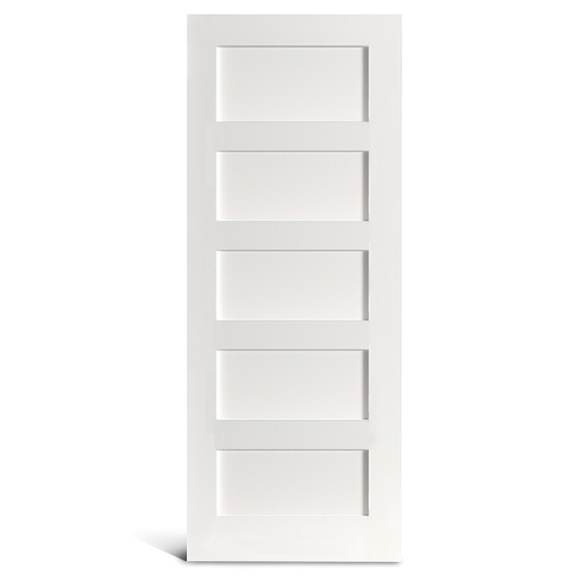Puerta Shaker prepintada de 5 paneles planos