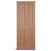 Puerta de panel de roble de 4 paneles