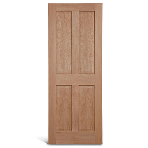 Puerta de panel de roble de 4 paneles