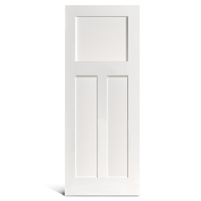 Puerta Shaker imprimada de 3 paneles planos