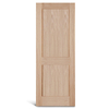 2 puertas Shaker de roble de panel plano