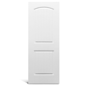 Puerta moldeada con imprimación texturizada y parte superior redonda de 2 paneles