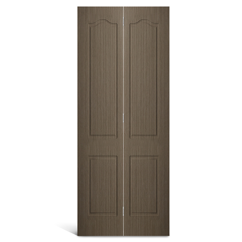 Puerta plegable de PVC con arco superior de 4 paneles