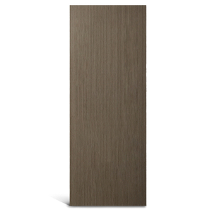 Puerta de panel empotrado de PVC gris