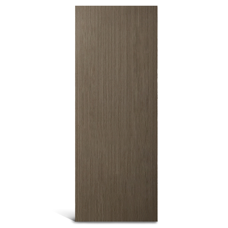 Puerta de panel empotrado de PVC gris