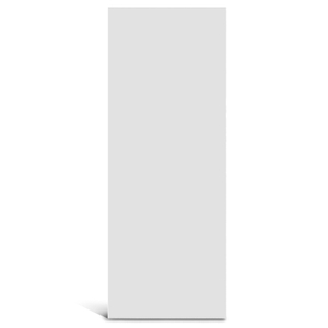 Puerta de panel empotrado de melamina blanca pura