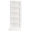 Puerta Shaker imprimada de 5 paneles planos