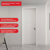 Certificado CE Saso GOST-R de puerta de MDF de madera pintada Oupai