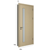 Certificado CE Saso GOST-R de puerta de madera MDF de PVC Oupai