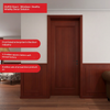 Certificado CE Saso GOST-R de puerta de MDF de madera pintada Oupai