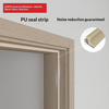 Certificado CE Saso GOST-R de puerta de madera MDF de PVC Oupai