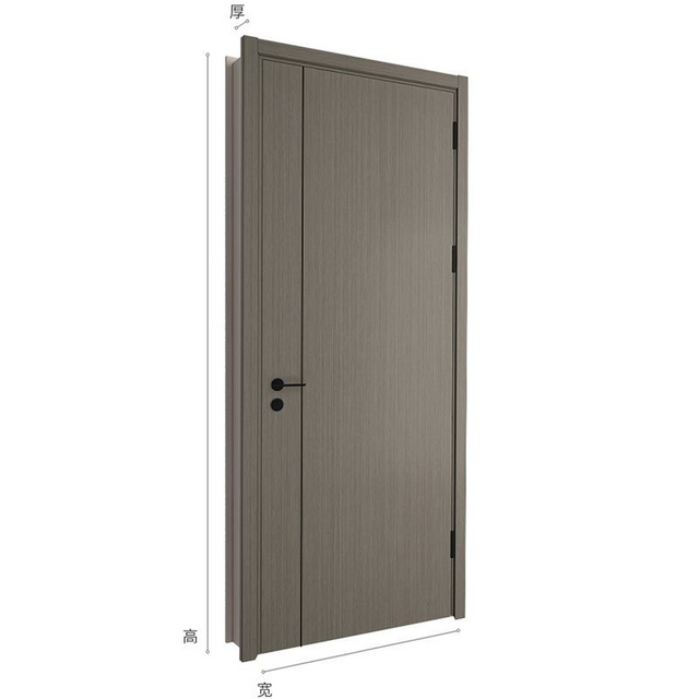 Certificado CE Saso GOST-R de puerta de MDF de madera pintada Oupai