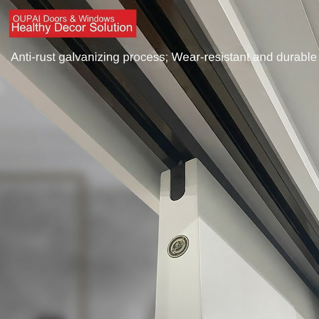 Certificado CE Saso GOST-R de puerta de madera MDF de PVC Oupai