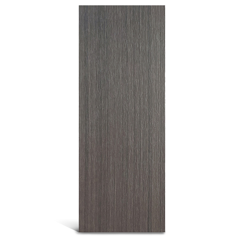 Puerta de panel empotrado de melamina gris
