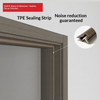 Certificado CE Saso GOST-R de puerta de MDF de madera pintada Oupai
