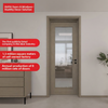 Certificado CE Saso GOST-R de puerta de madera MDF de PVC Oupai