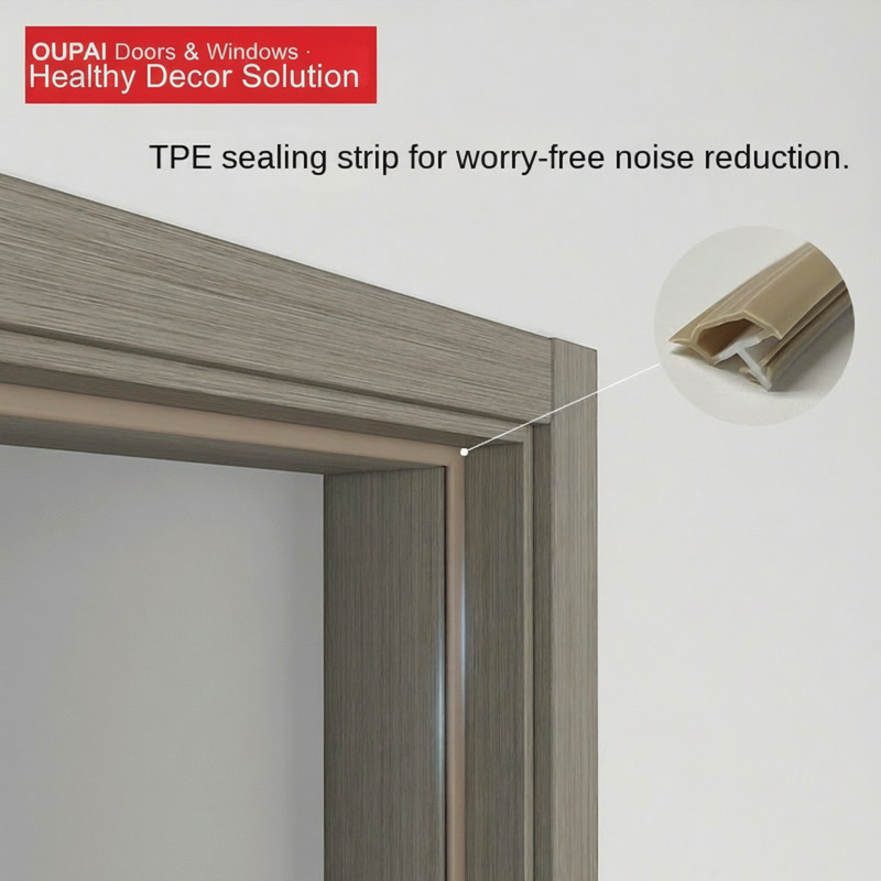 Certificado CE Saso GOST-R de puerta de madera MDF de PVC Oupai